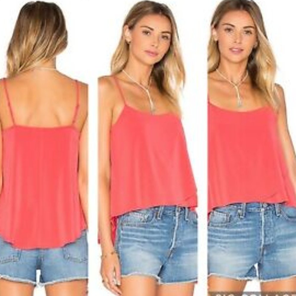 Bcbgeneration Red Spaghetti Strap Top - image 1